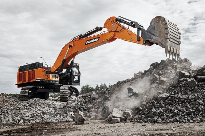 Nouvelle pelle Doosan : la plus performante des pelles de 80 tonnes